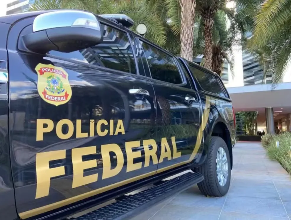 Viatura da Polícia Federal participa de operação em São Paulo. — Foto: Divulgação/PF