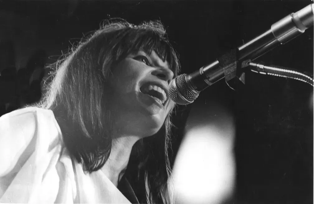Rita Lee durante show em novembro de 1981