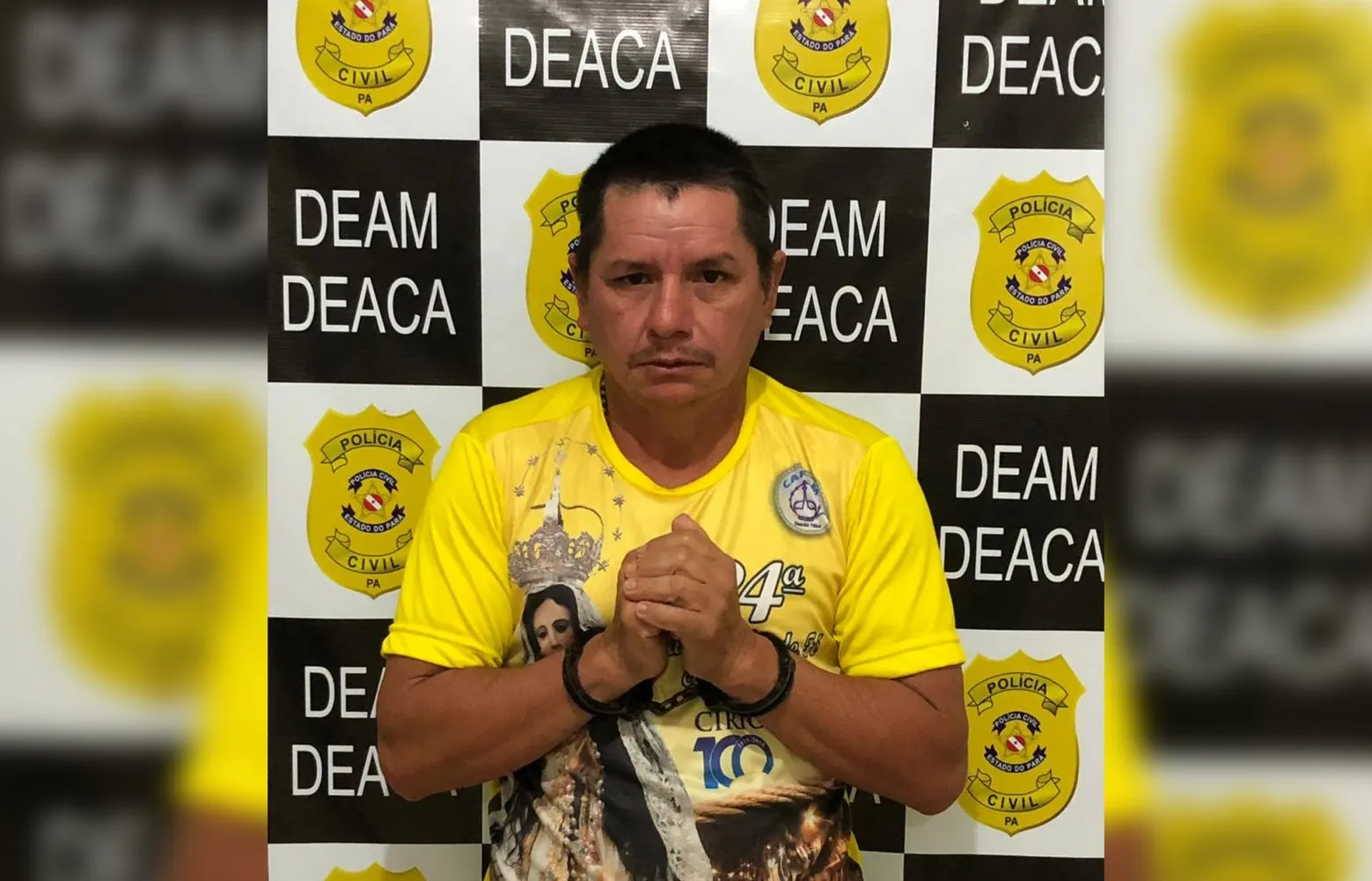 O 'pai de santo' Marcelino Ferreira, de 42 anos, foi preso após denúncia de abuso sexual de adolescente de 14 anos — Foto: Deaca/Divulgação