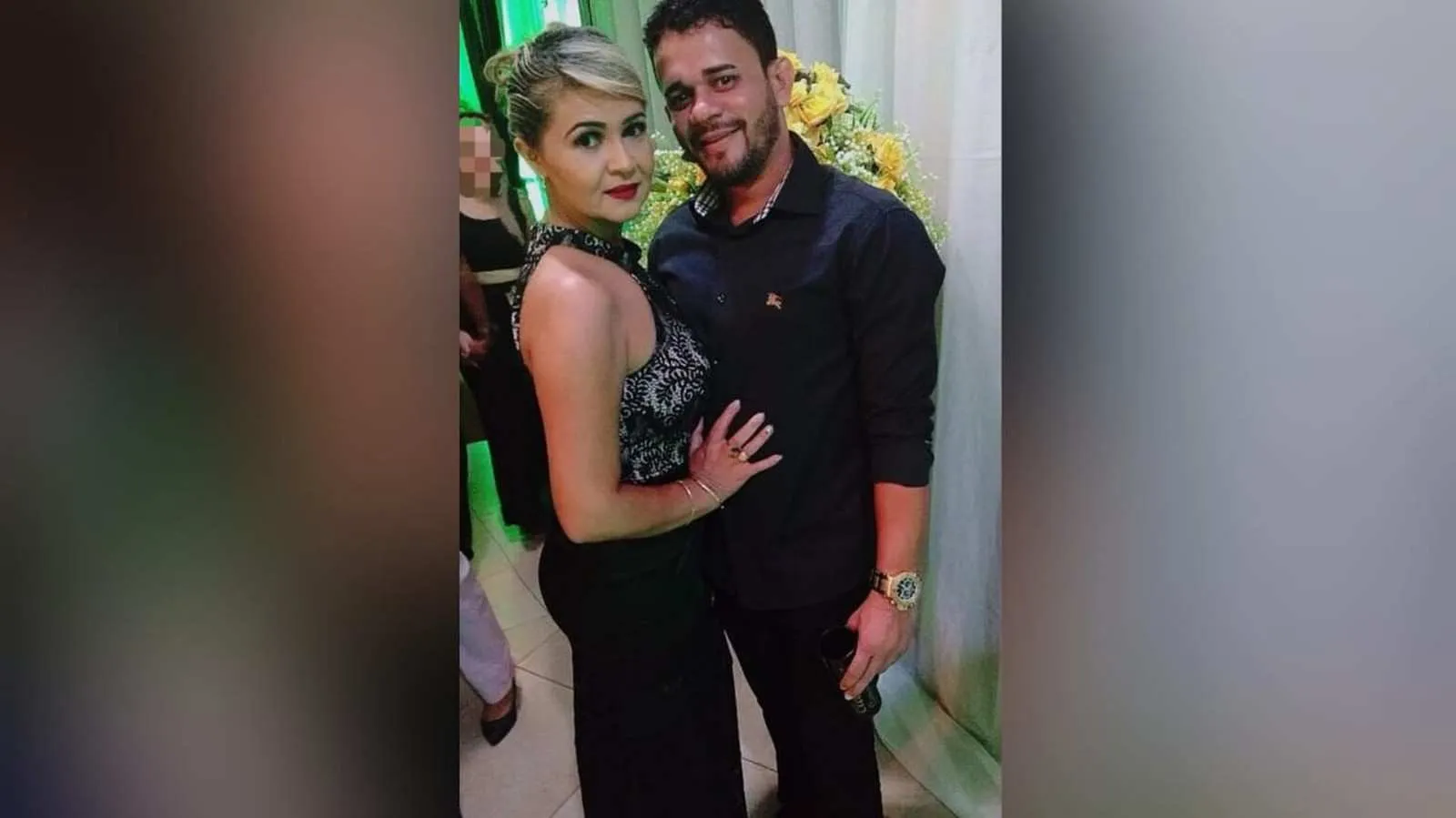 Elziete de Sousa, mandante do crime, e a vítima, Célio Fernandes — Foto: Redes Sociais