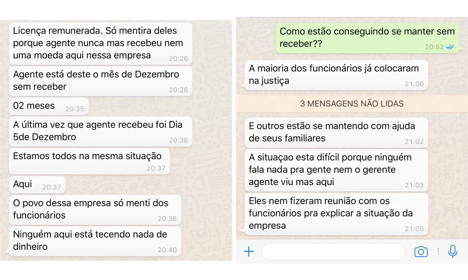 diálogo entre o Giro e um funcionário da empresa Itacimpasa