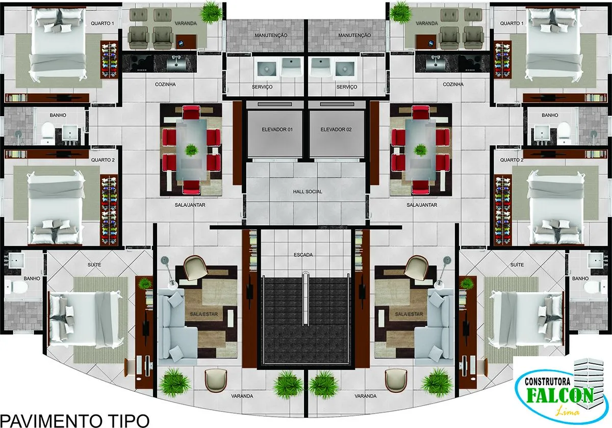 Interior. Projeto: Construtora Falcon