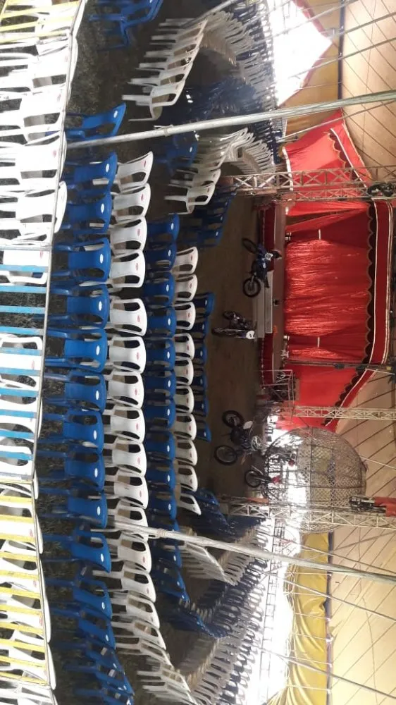 Arena será montada para os espetáculos.