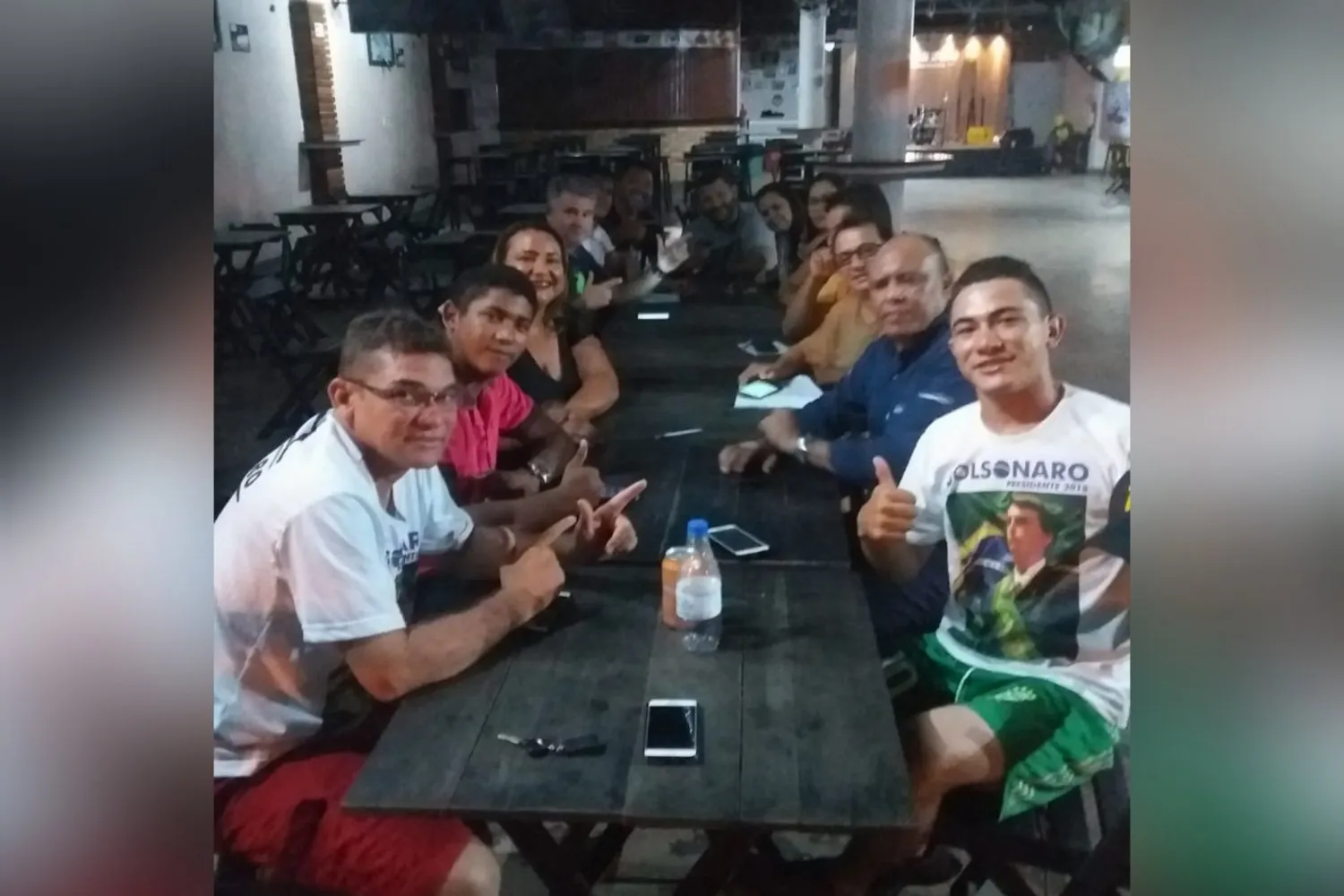 Líderes do movimento a favor de Bolsonaro em Itaituba