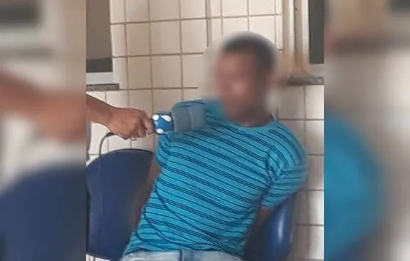 Homem dá explicações sobre o caso.
