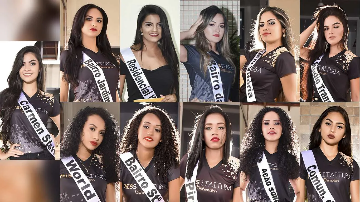 11 meninas concorrem ao título de Miss Itaituba 2018. Fotos: Studio Paulo Fotos