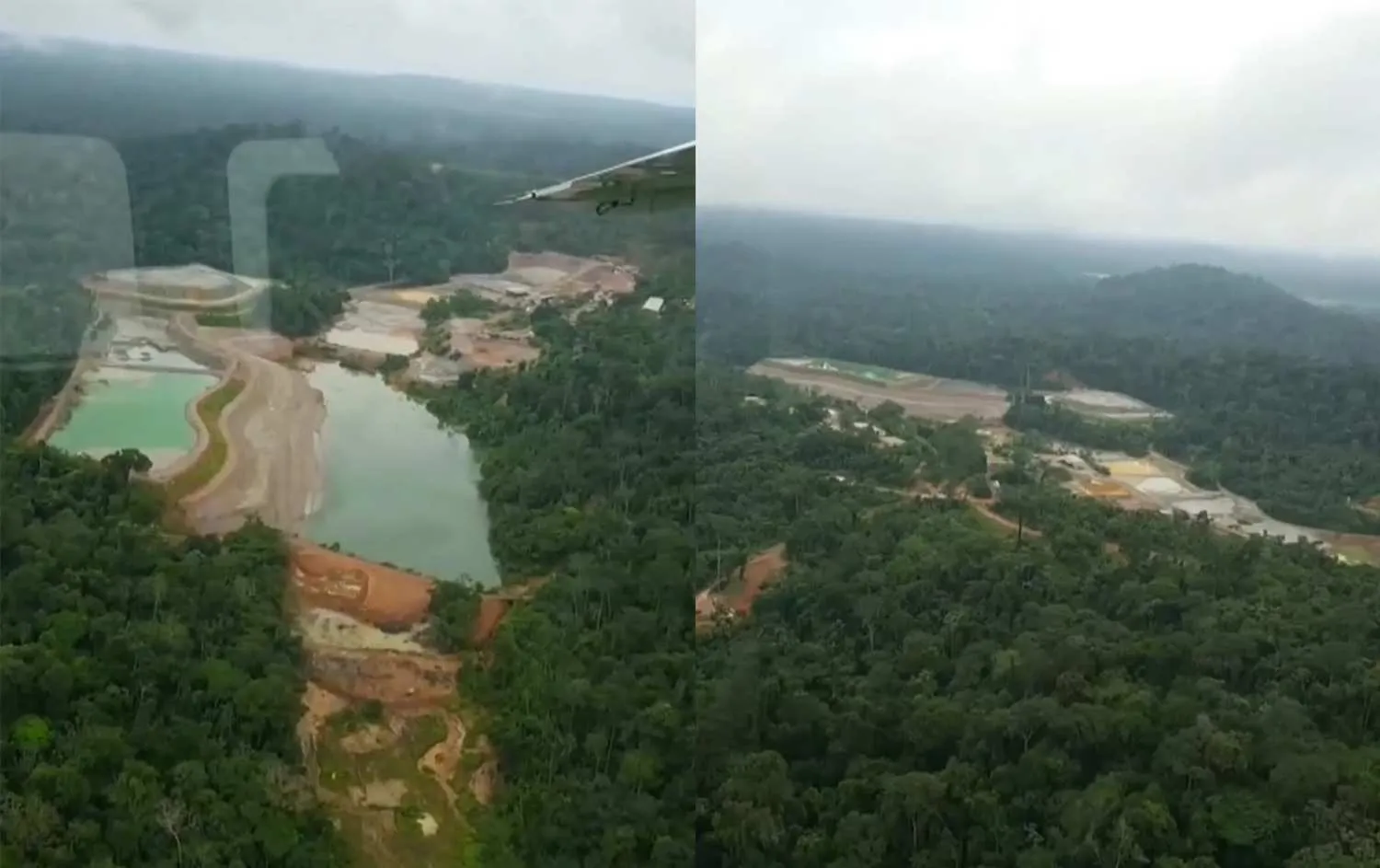 Vista aérea da mineradora Serabi Gold.