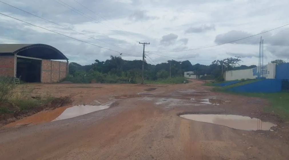 Trecho da estrada do Bis