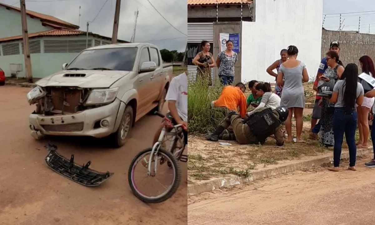 Acidente no bairro Buriti.