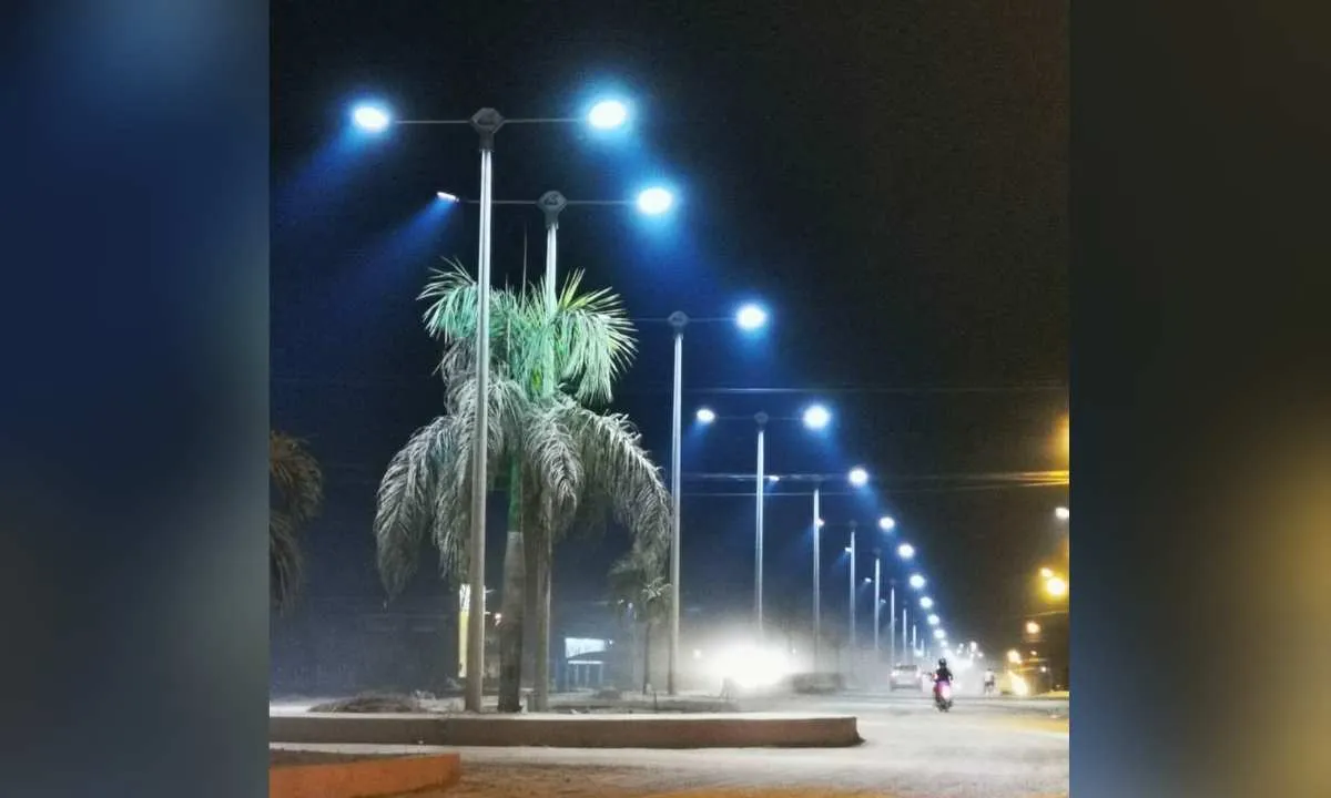Iluminação de LED na rodovia Transamazônica.