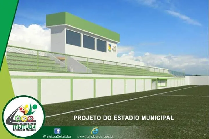 Projeto do Estádio Municipal (Compacta Engenharia).