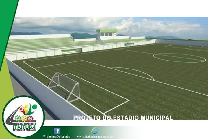 Projeto do Estádio Municipal (Compacta Engenharia).