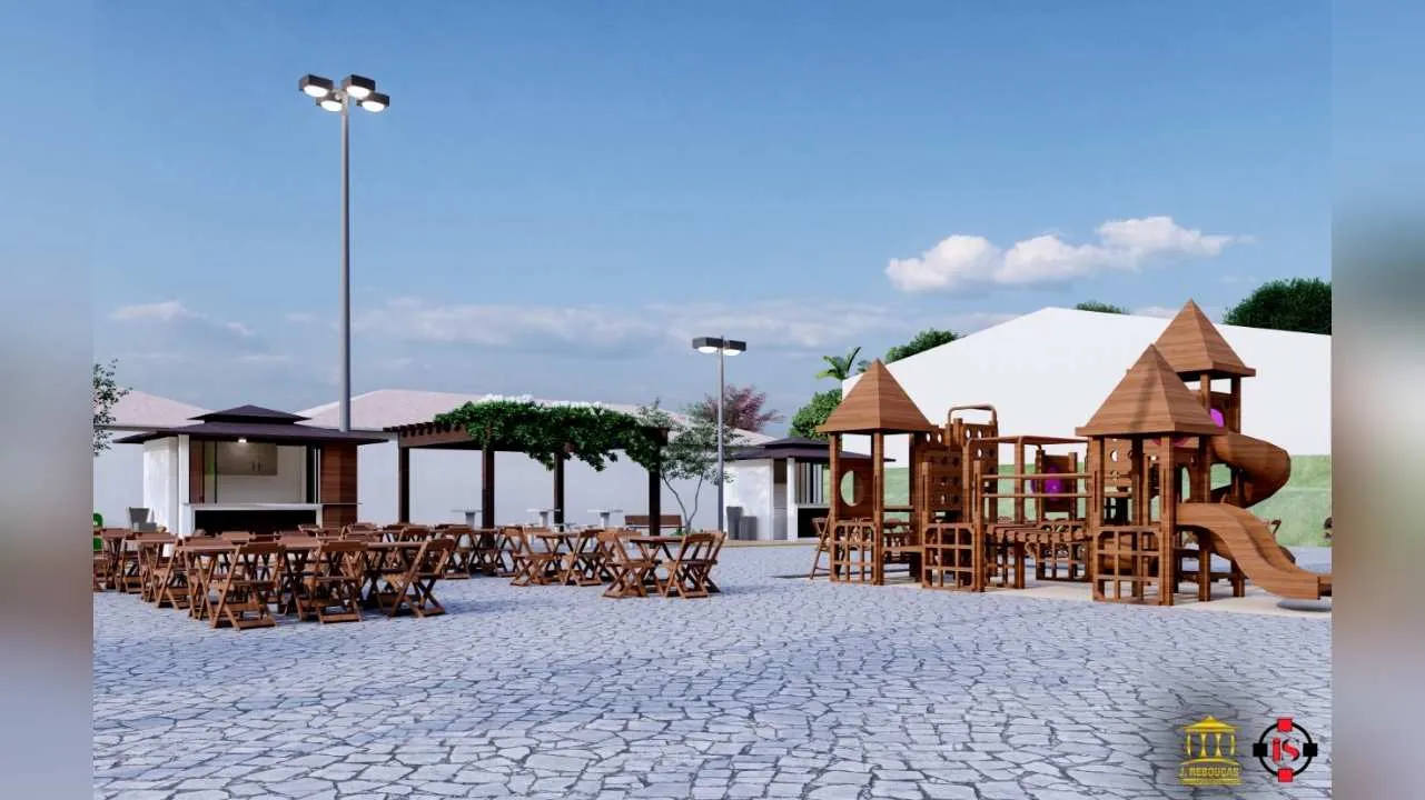 Praça Municipal de Trairão. (Projeto: J. Rebouças Engenharia)