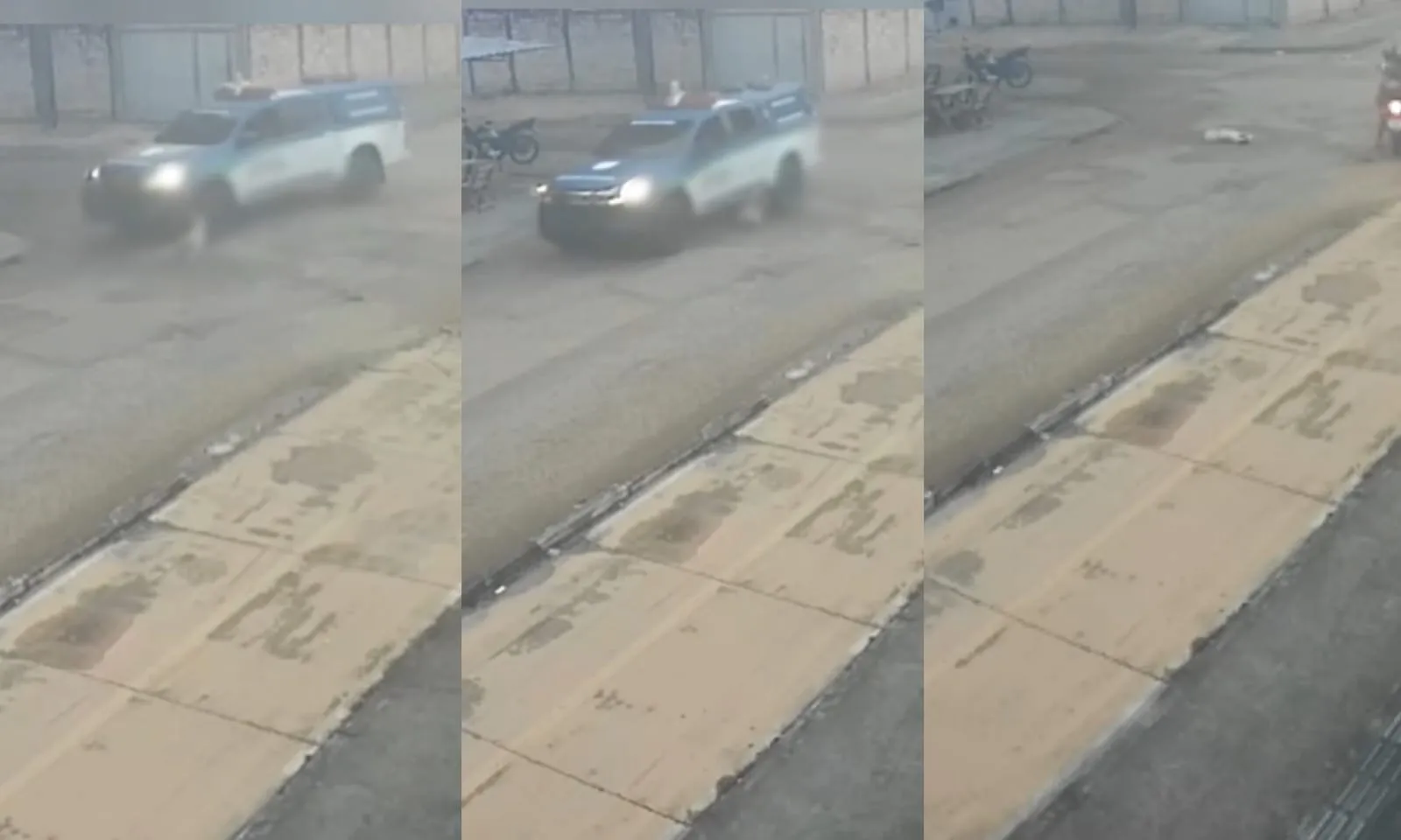 Vídeo: Viatura da PM atropela cachorro e vai embora sem prestar socorro, em RR