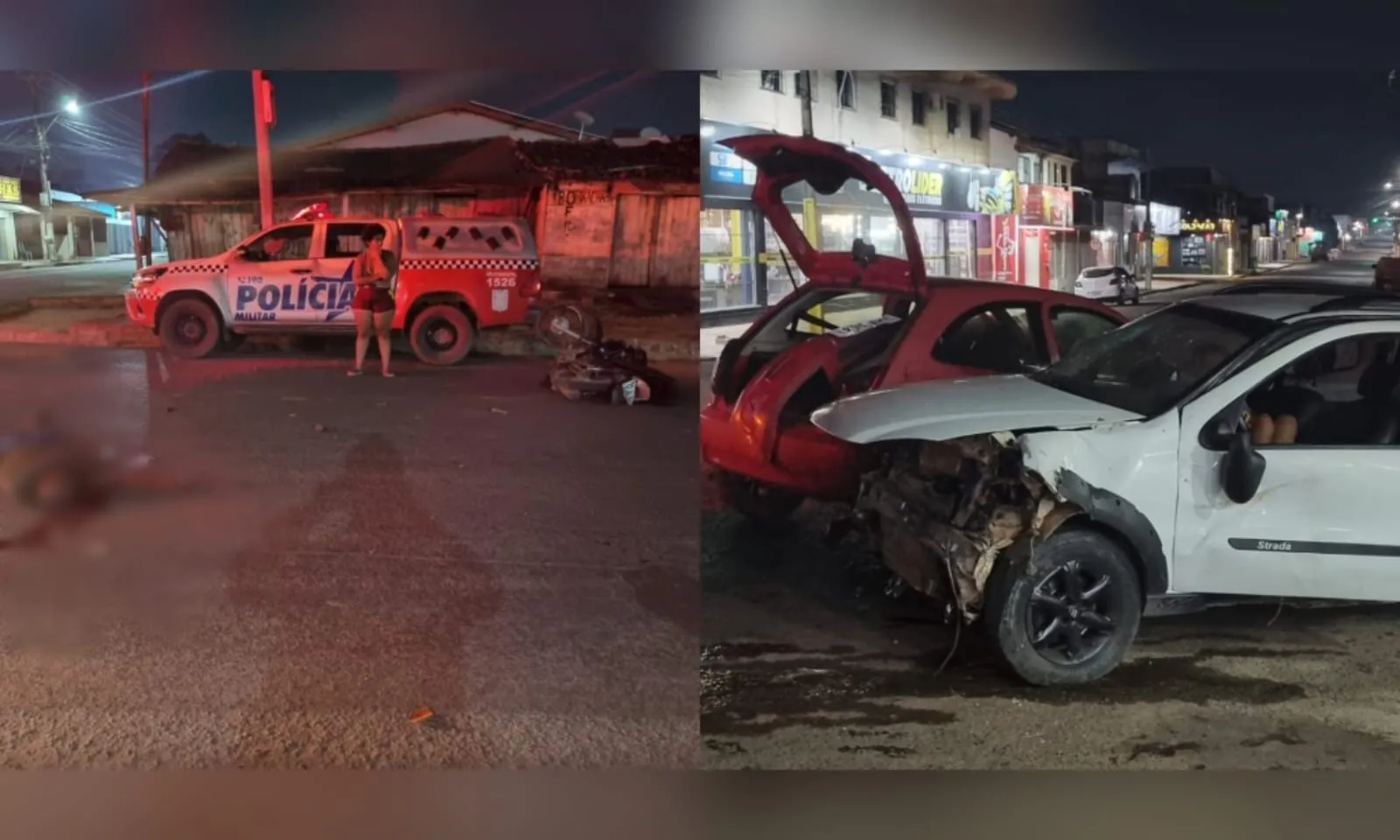Motociclista morre após avançar a preferencial e colidir com carro no bairro Bela Vista, em Itaituba